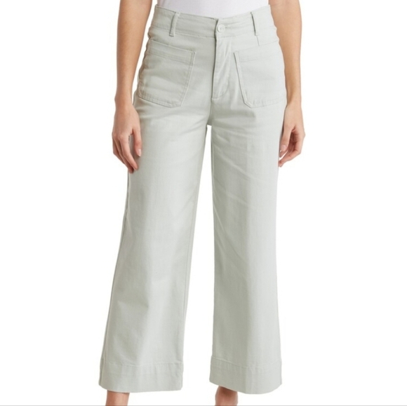 Bagatelle twill cotton high waisted wide leg pants - Picture 7 of 7